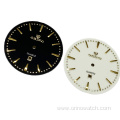 Simple Enamel Watch Dial With Metal Indices